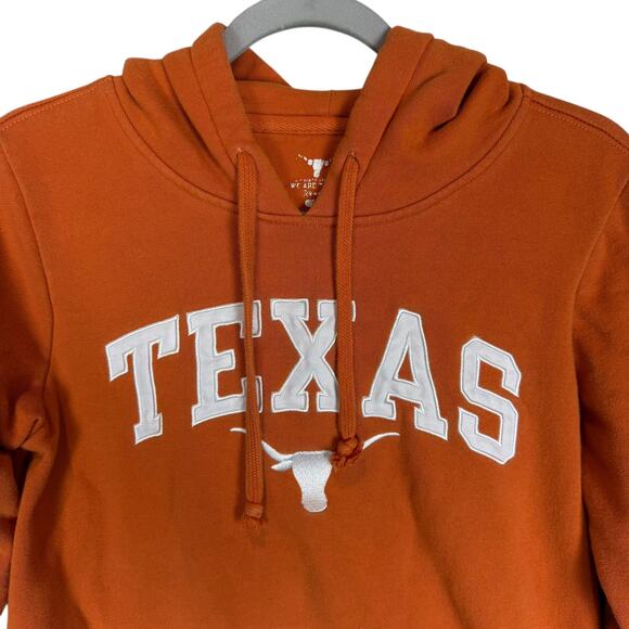 Authentic Apparel Texas Longhorns Hoodie Womens Small Orange Drawstring Pullover - Picture 3 of 12